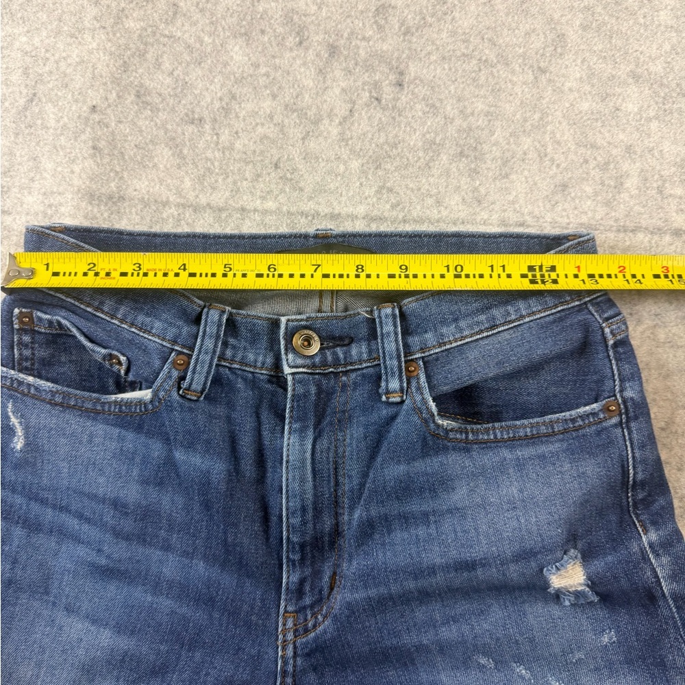 Uniqlo KaiharaWomens High-Rise Straight Boyfriend Distressed Jeans Size 3 - Picture 6 of 11